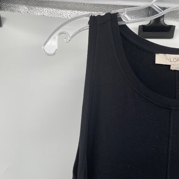 Loft Womens Sleeveless Shift Dress Knee Length Black Size Small - Picture 5 of 9